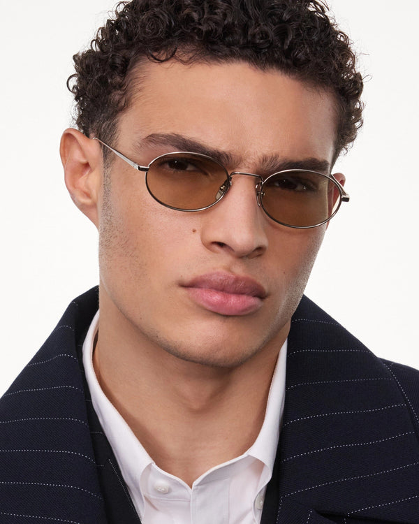 Titan Oval / Silver & Polarised Brown Lens - Shade Files